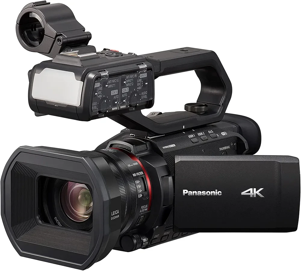 Panasonic X2000 | Caméscope Semi-Pro 4K (4K 60p, Zoom Optique Leica 24x, 25mm, S