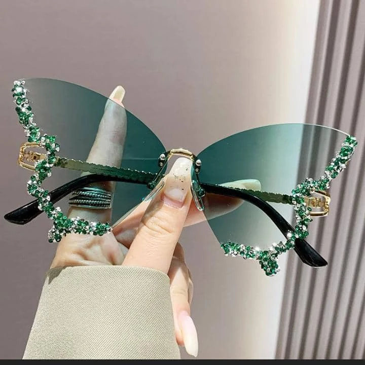 Butterfly sun glasses